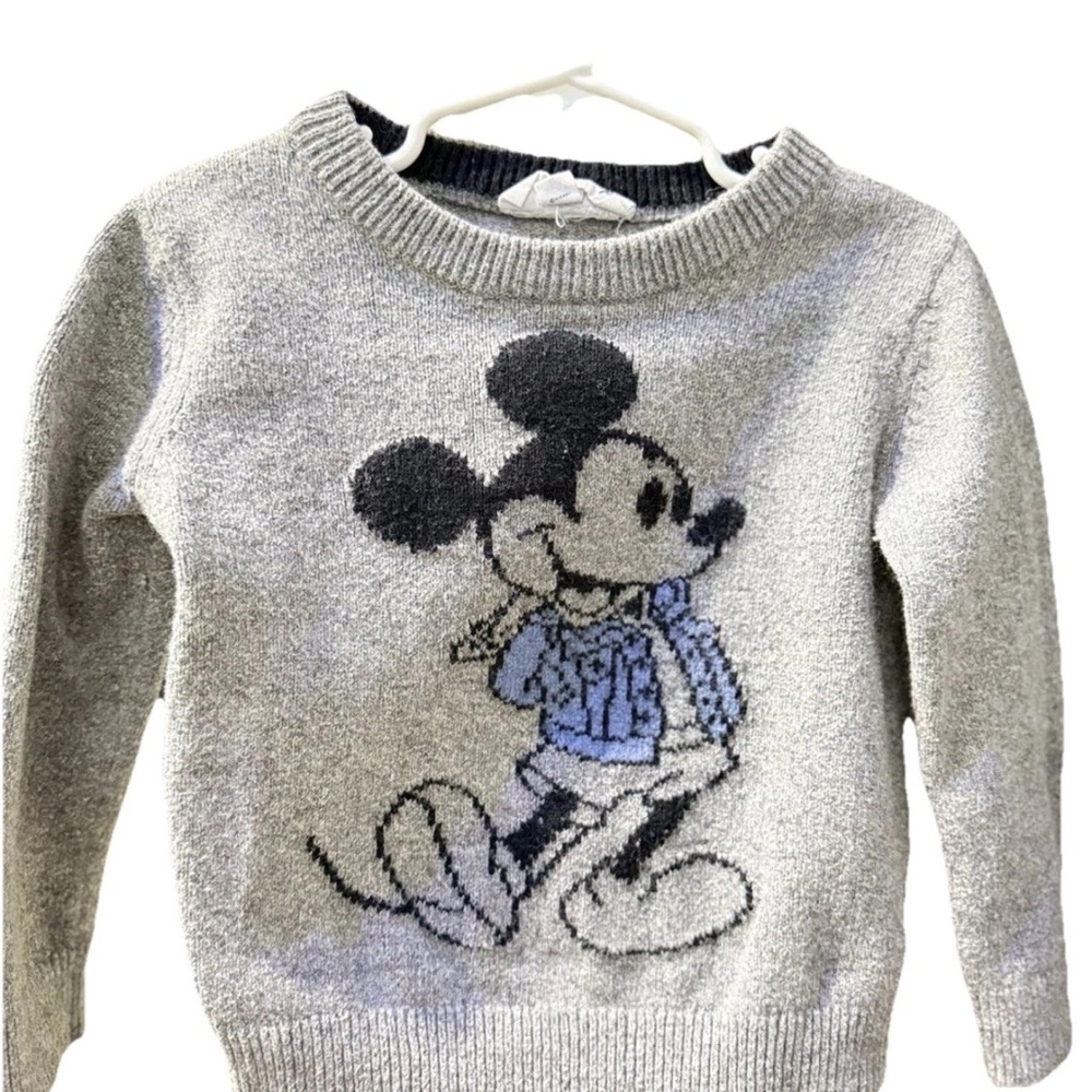Baby Gap Disney Mickey Mouse Sweater Gray Size 4T